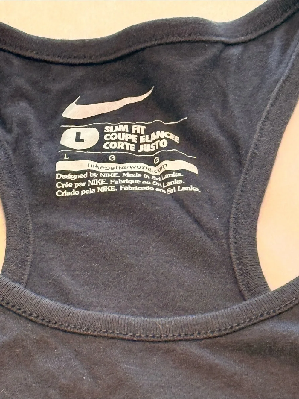 Women’s Navy & Pink Nike Tank Top